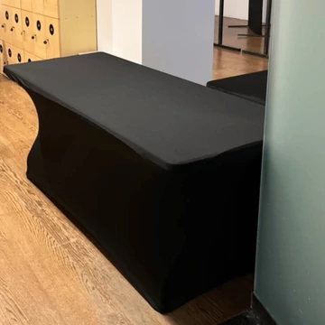 Spandex huzat táblaasztalhoz fekete