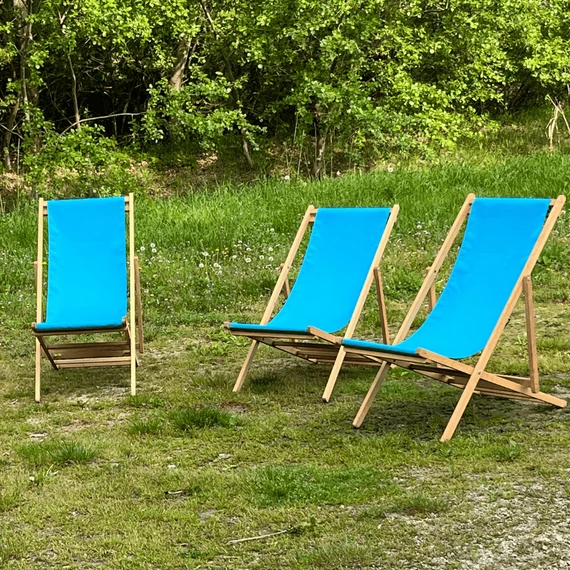 Türkizkék kültéri nyugágy bérlés rendezvényre – 1. nézet